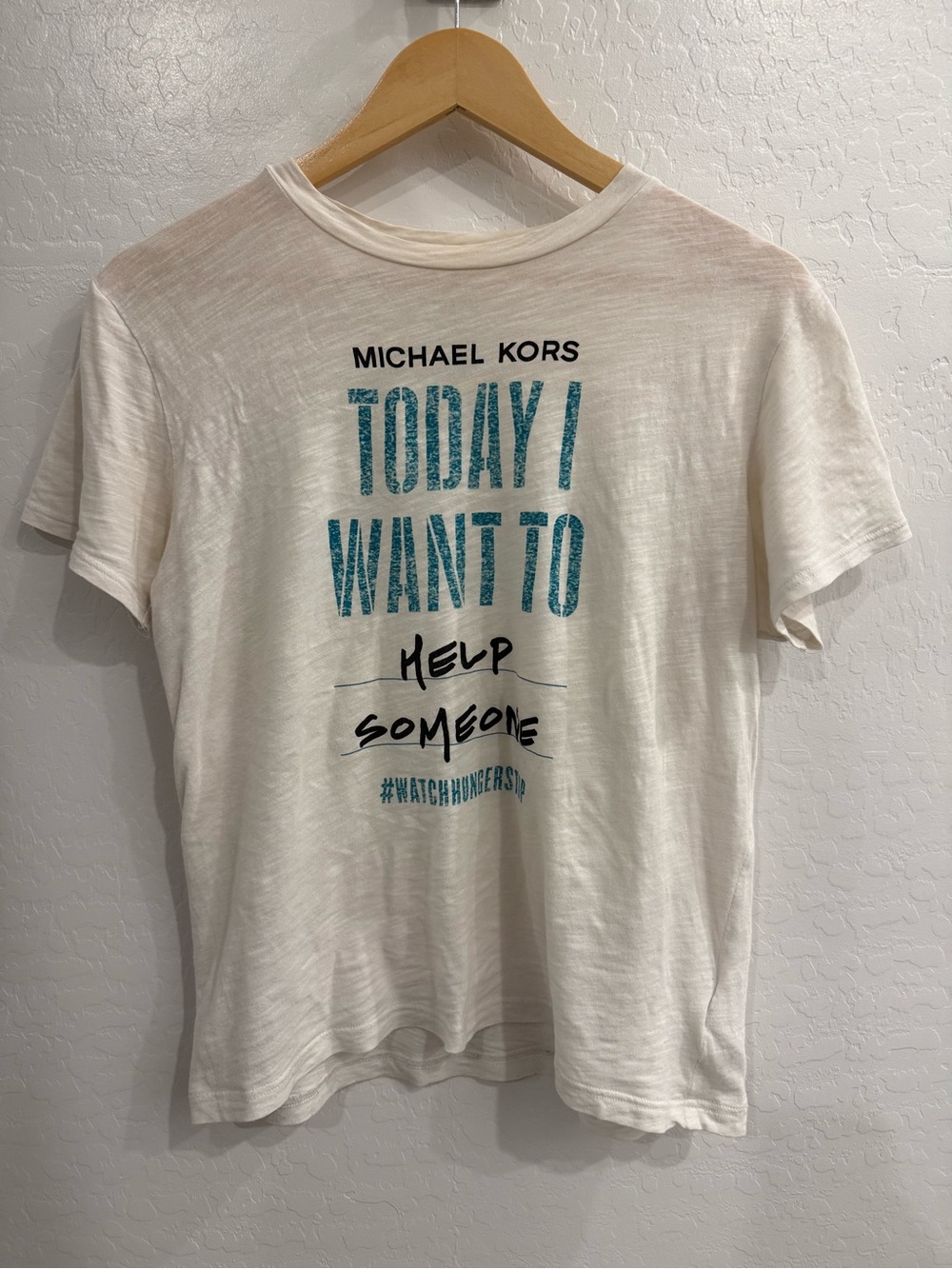 Michael Kors Rare White Graphic Tee